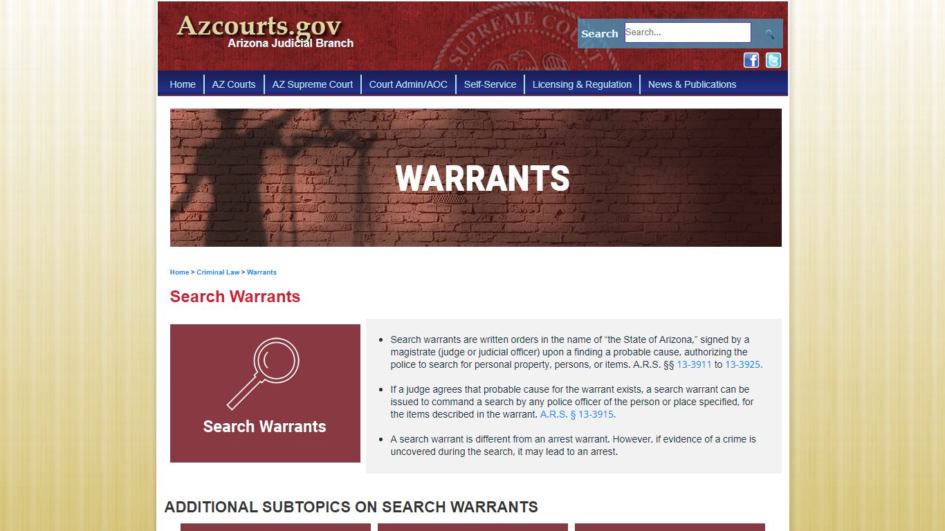 Search Warrants